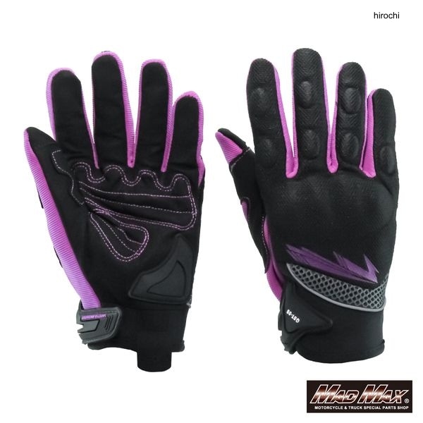 MM50-GST09XL-P マッドマックス MAD MAX MAXバイク用 ライディンググローブ スマートフォン対応 GST09 パープル XLサイズ