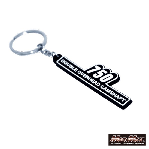 MM50-Z750-01 マッドマックス MAD MAX カワサキ Z2 750 サイドカバーエンブレム風 シリコンキーホルダー