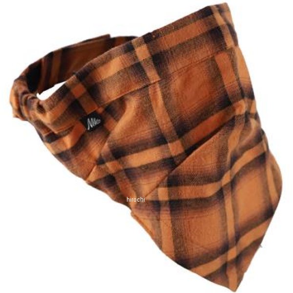 MMS-FM011 GOODS グッズ ROBIN フェイスマスク チェック オレンジブラック