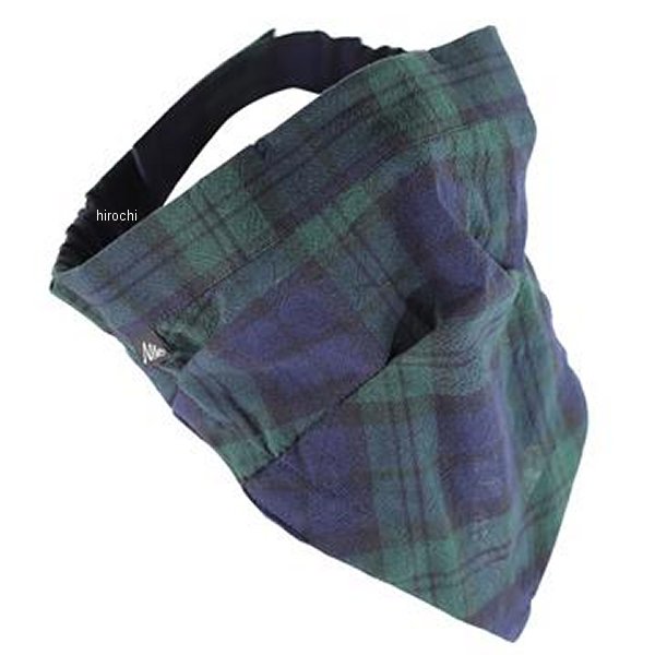 MMS-FM019 グッズ GOODS フェイスマスク ROBIN FACEMASK チェック/グリーン