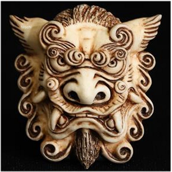 MMS-NB164 グッズ GOODS 獅子狛犬 「吽」 ナンバーボルト 茶墨