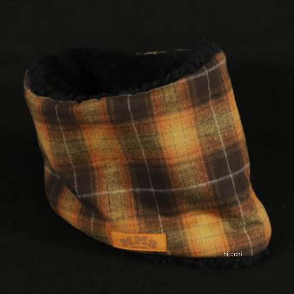MMS-NW003 GOODS グッズ ROBIN NECK WARMER /タータンチェック（ORANGE）&ブラックファー