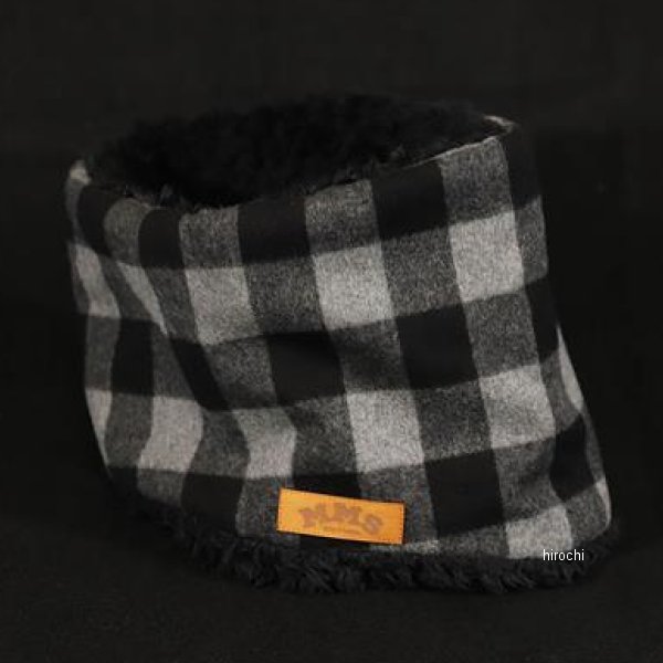 MMS-NW007 GOODS グッズ ROBIN NECK WARMER /チェック(BK/GR)&ブラックファー
