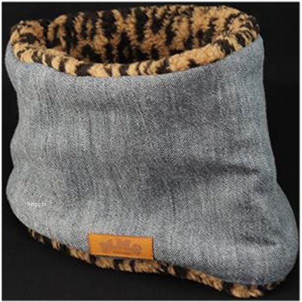 MMS-NW015 グッズ GOODS ROBIN NECK WARMER ソフトデニム&ブラウンレオパード