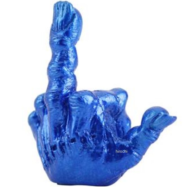 MMS-VC013 GOODS グッズ FXXK! HANDSIGN バルブキャップ メタリックブルー