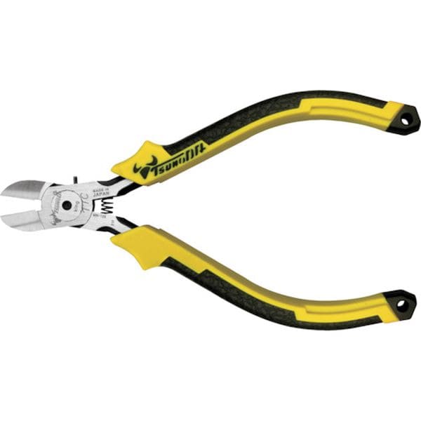 MN125DG 353-7672 (株)ツノダ TTC マイクロニッパー 125mm 成型グリップ バネ付き