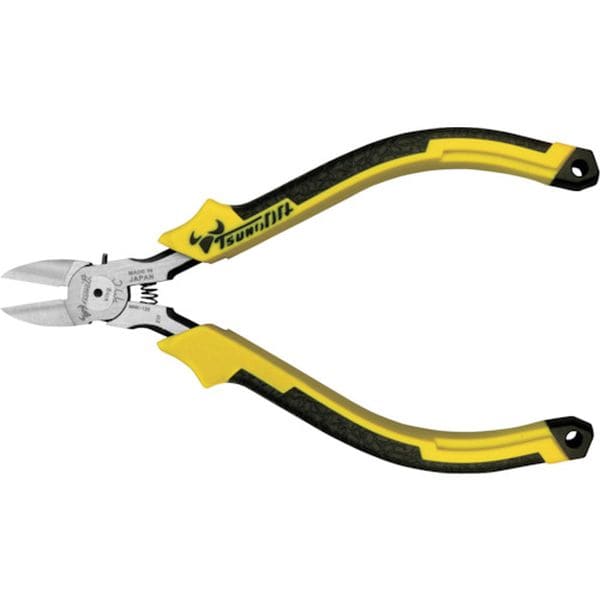 MNK125DG 353-7674 (株)ツノダ TTC ニッパー 125mm 成型グリップ バネ付き