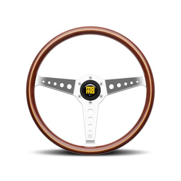 Momo California Wood Steering Wheel 360 mm - Mahogany Wood/Pol Spokes