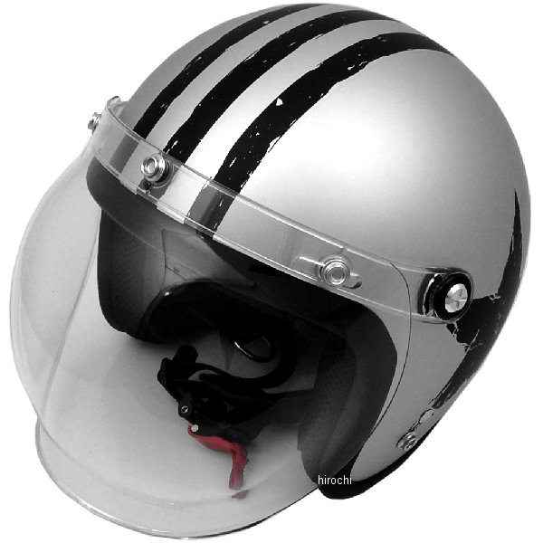 MOUSSE リード工業 ジェットヘルメット ムース スターシルバー フリーサイズ（57cm-60cm）