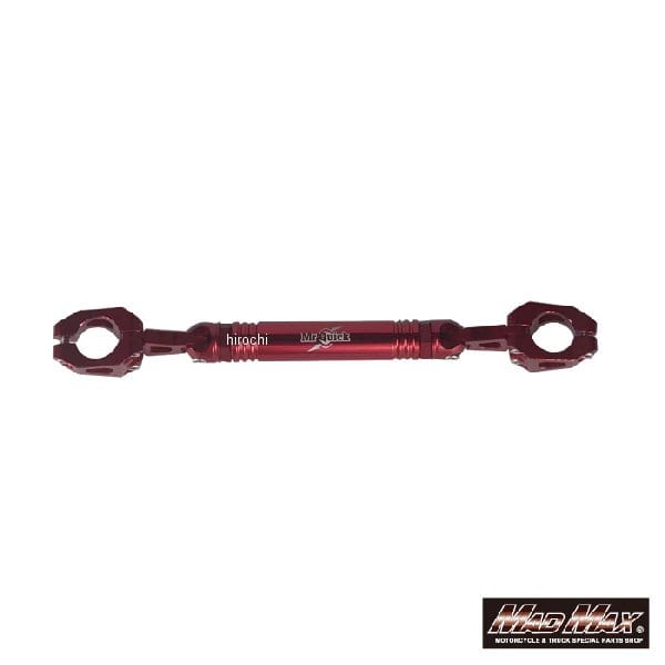 MR19-0001-RD マッドマックス MAD MAX Mr Quick製 オートバイ 22.2mmハンドル用 ハンドルブレース スタビライザー レッド