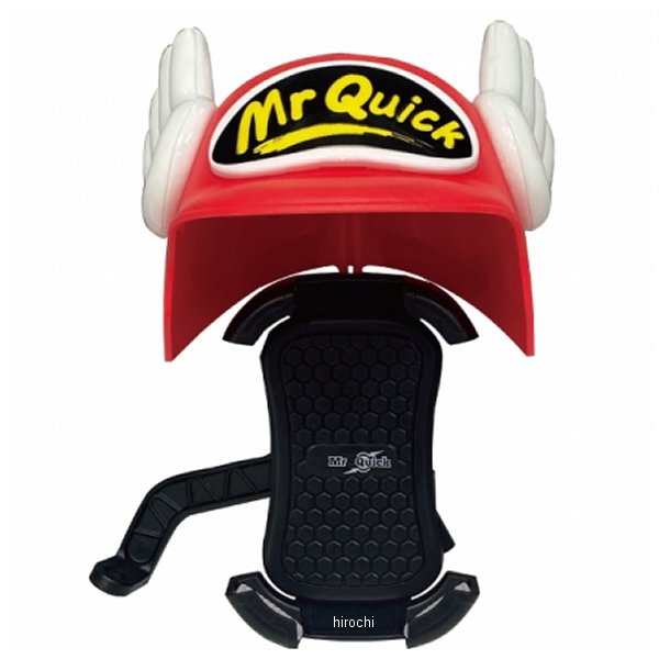 MR50-0001-RD マッドマックス MAD MAX Mr Quick製 バイク用 スマートフォンホルダー バイザー付き 赤