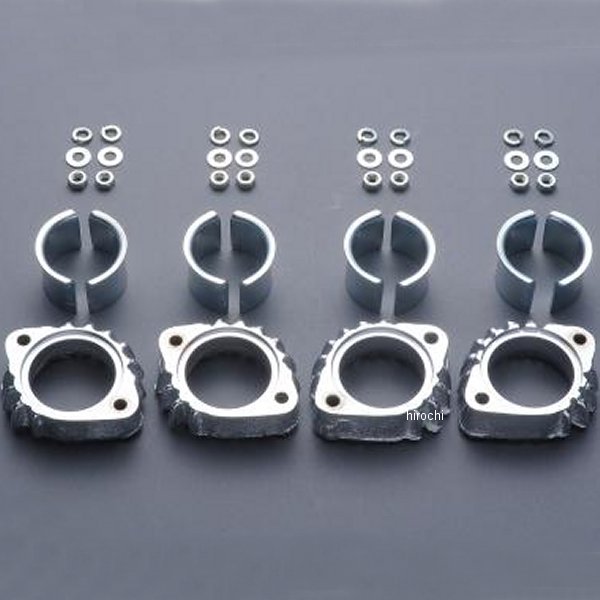 MRS-955-K0501 エムテック中京 M-TEC中京 MRS フランジセット6mm穴 初期型 4本出しマフラー用 72年-75年 Z1、Z2