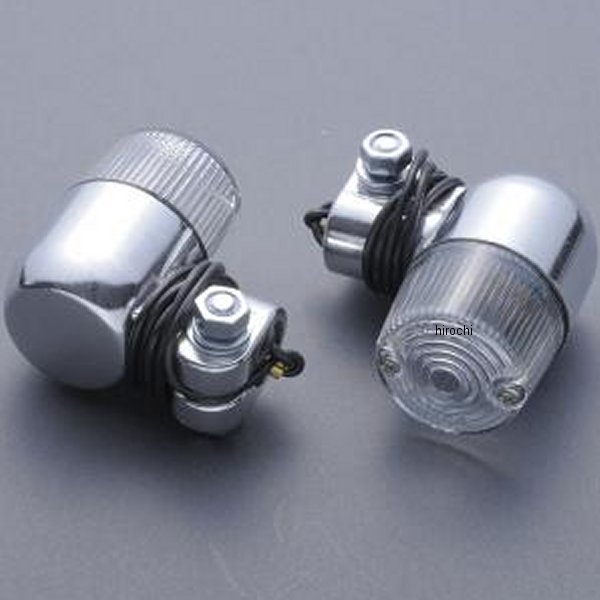MRS-C60028 エムテック中京 M-TEC中京 MRS ヨーロピアン ウインカー 小 160丸型 35φ汎用 クリアレンズ/メッキ 2個入り