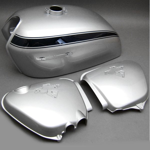 MRS-H75-T22 エムテック中京 M-TEC中京 MRS タンク、サイドカバーセット CB750K2 カスタムシルバー
