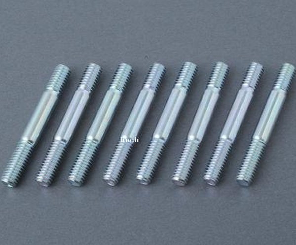 MRS-K12 エムテック中京 M-TEC中京 MRS エキゾーストスタッドボルトセット 6mm 日本製 Z、KZ スチール合金