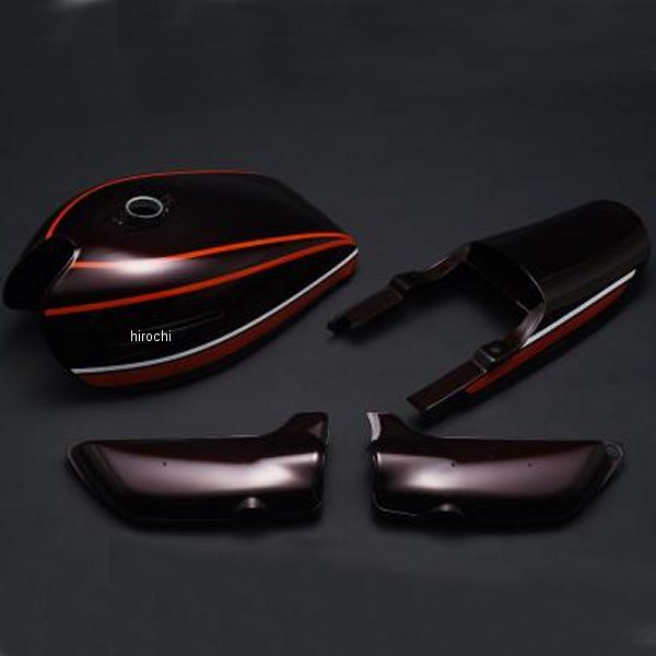 MRS-Z1-T05セット エムテック中京 M-TEC中京 MRS 外装4点セット ダブルピッチ 74Aモデル 4穴仕様 72年-75年 Z1、Z2 オレンジタイガー