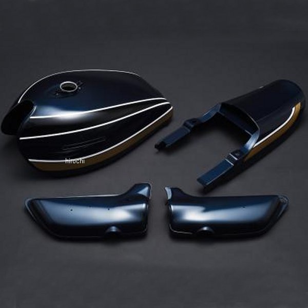 MRS-Z1-T06セット エムテック中京 M-TEC中京 MRS 外装4点セット ダブルピッチ 75Bモデル 4穴仕様 72年-75年 Z1、Z2 青玉虫