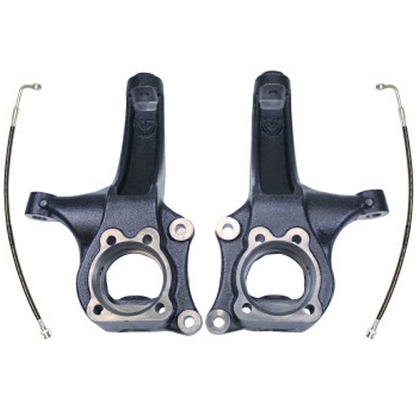 MaxTrac 15-16 シボレー Colorado 2WD 4in フロント Lift Spindles w/Extended DOT Compliant Brake Lines