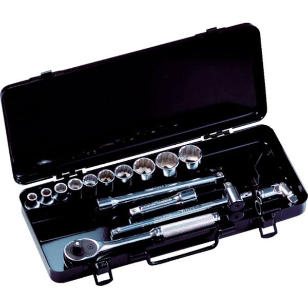 N310S (株)スーパーツール スーパー ソケットレンチセット 差込角9.5mm(3/8インチ)入り数：15