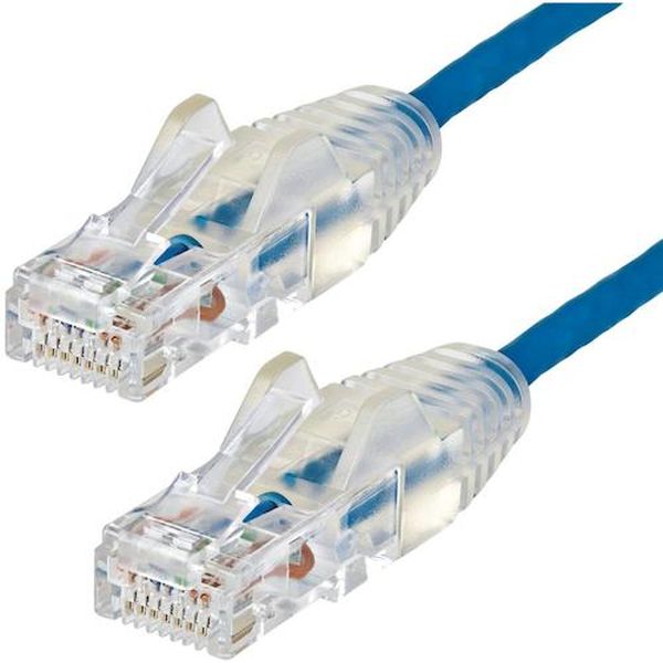 N6PAT50CMBLS 492-9831 カテゴリ6(CAT6)LANケーブル/50cm/ブルー/極細 ツメ折れ防止