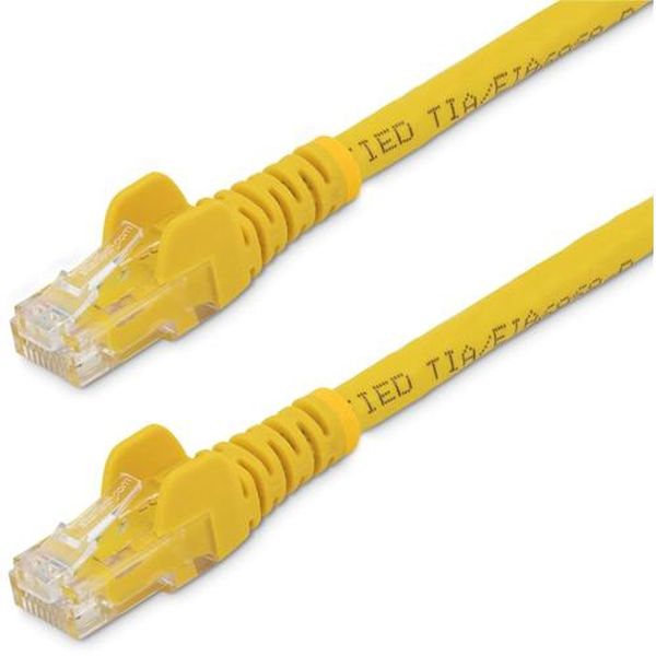 カテゴリ6 LANケーブル/5m/イエロー/ギガビットイーサネットケーブル/ツメ折れ防止機構付/CAT6