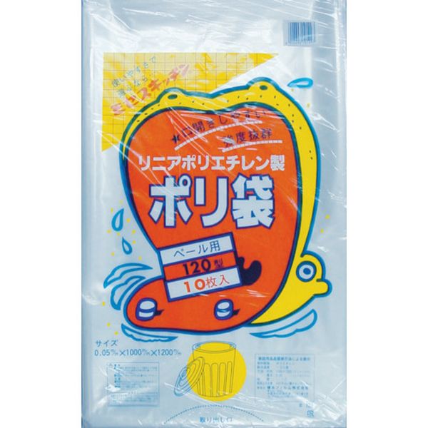 N9794 423-3832 住化積水フィルム(株) 積水 120型ポリ袋 透明 ＃120 (1袋(PK)＝10枚入)