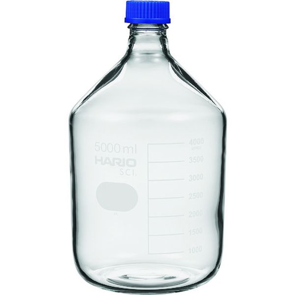 NBO5LSCI 206-5654 ハリオサイエンス(株) HARIO 耐熱ねじ口瓶 5，000mL