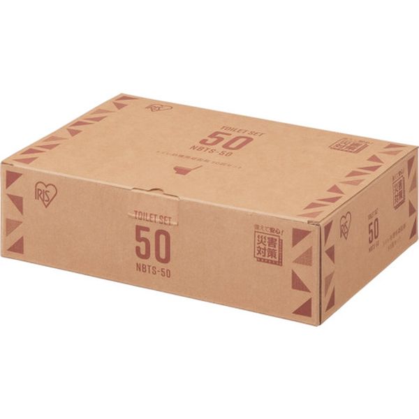 NBTS50 253-6204 アイリスオーヤマ(株) IRIS 539035 トイレ処理セット 50回分