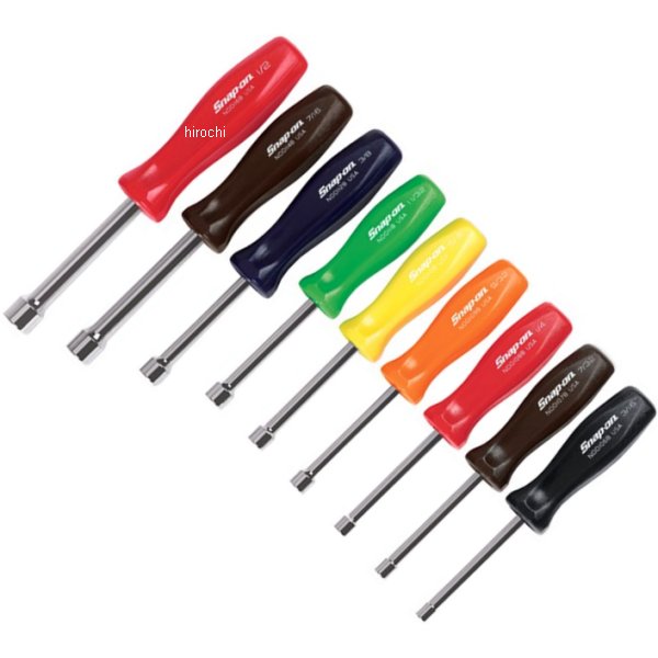 NDD900B スナップオン Snap-on ナット ドライバー エルゴノミック ハンドル (9個セット) (3/16" to 1/2")