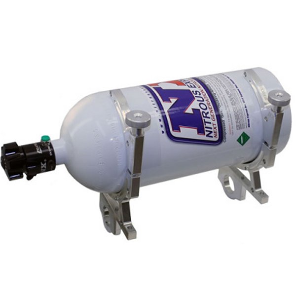 Nitrous Express Billet ブラケット for 10 Or 15lb N2O Bottle Incl 1-5/8in Bar Mounts
