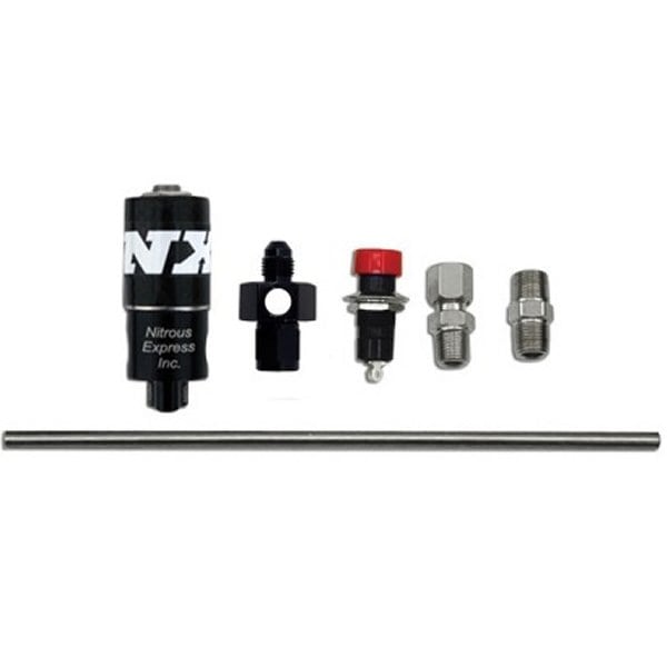 Nitrous Express Nitrous Purge バルブ (6AN Manifold Push Button and Vent Tube)