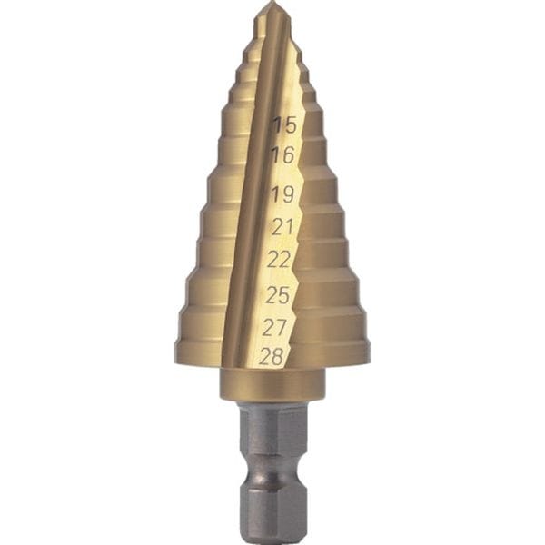 NMS28EG トラスコ中山(株) TRUSCO 電気設備用ステップドリル 2枚刃チタンコーティング 15～28mm