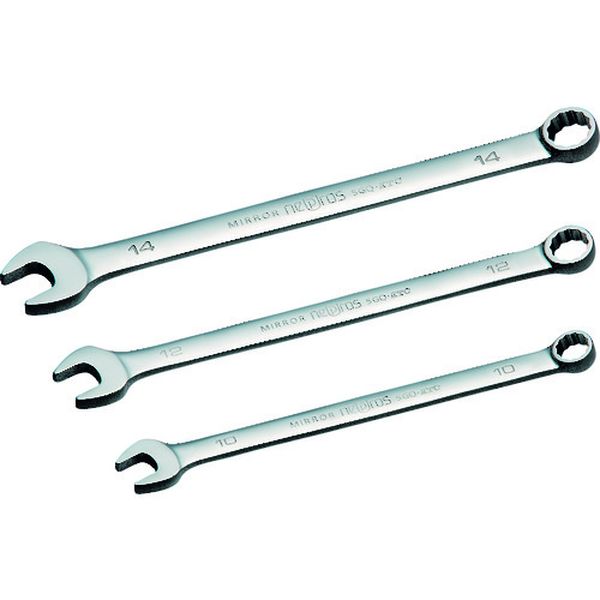 NMS2L13 167-6412 コンビネーションスパナ ロングコンビネーションレンチ 二面幅13mm 全長205mm