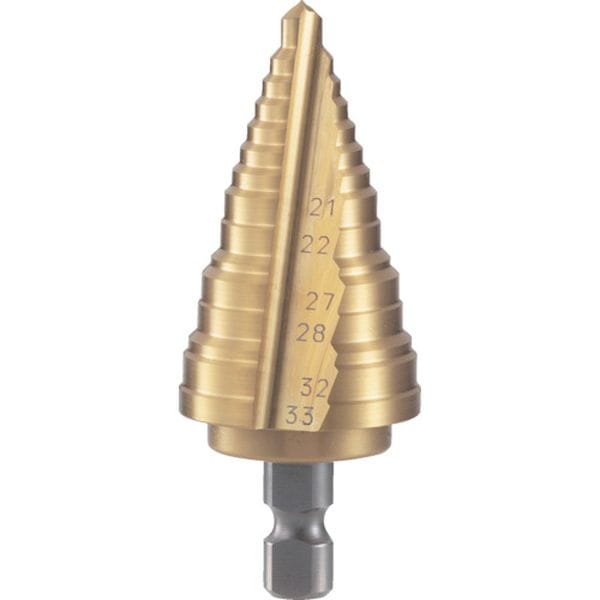 NMS33EG トラスコ中山(株) TRUSCO 電気設備用ステップドリル 2枚刃チタンコーティング 21～33mm