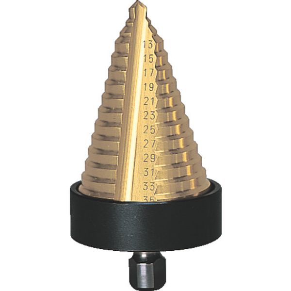 NMS35G トラスコ中山(株) TRUSCO ステップドリル 2枚刃チタンコーティング 5～35mm 段数13