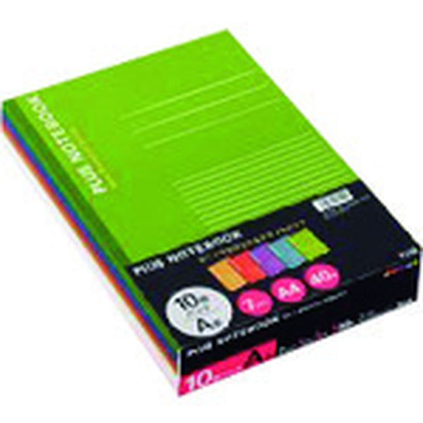 NO204AS10CP プラス(株) プラス 76745)ノートブック NO-204AS-10CP A4 A罫 10冊