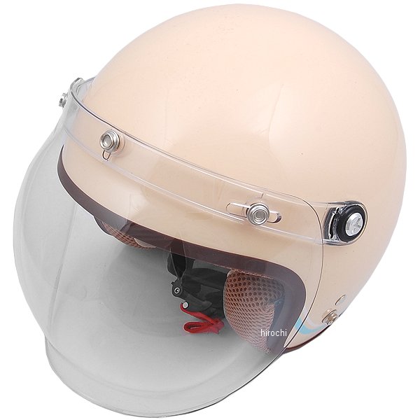 NOVIA　リード工業 ジェットヘルメット レディース ラインアイボリー フリーサイズ(55cm-57cm)