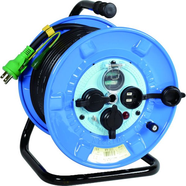 NPWEB33RE 日動工業(株) 日動 電工ドラム 屋外型 リペアポッキンドラム 漏電保護専用ブレーカ付 30m