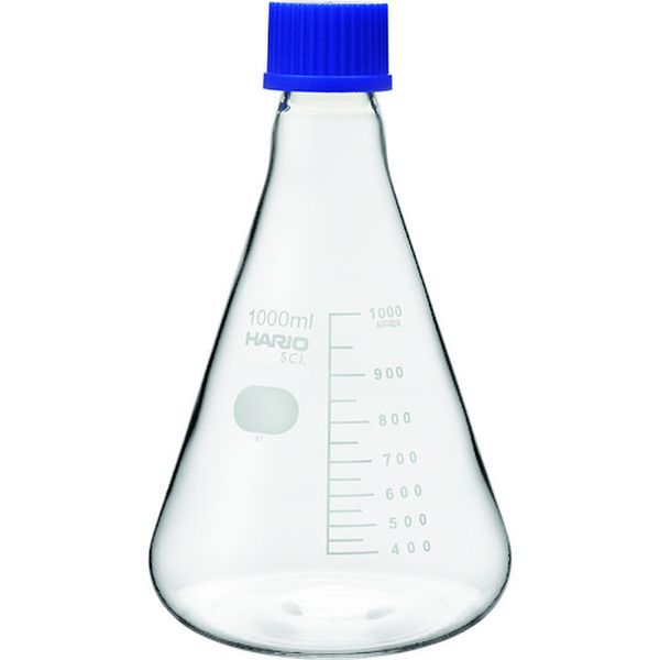 NSF1LSCI 206-5666 ハリオサイエンス(株) HARIO 耐熱ねじ口三角フラスコ 1，000ml