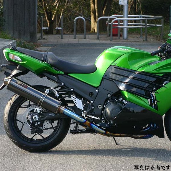 NTX643GTHW-CLK ノジマエンジニアリング フルエキゾースト HEATチタン ツイン 4-1-2SC 12年-15年 ZX-14R ブルーグラデーション
