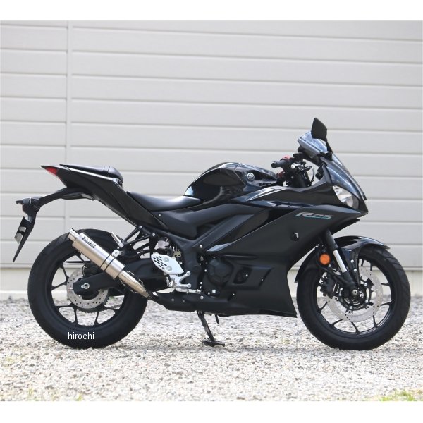 NV2270JM ダブルアールズ WR'S スリップオンマフラー S.O.V ショートオーバル JMCA認証 22年以降 YZF-R25、MT-25 ソリッドチタン
