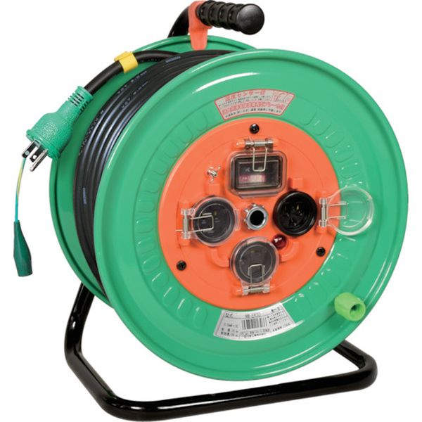 NWEK33 125-5886 日動工業(株) 日動 電工ドラム 屋外型 過負荷漏電保護兼用ブレーカ付 30m