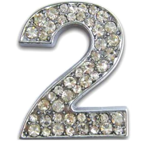 O98-2004-2 マッドマックス MAD MAX 立体クリスタルエンブレム 数字2