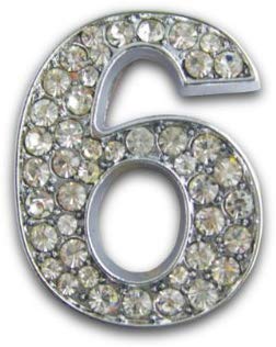 O98-2004-6 マッドマックス MAD MAX 立体クリスタルエンブレム 数字6/9