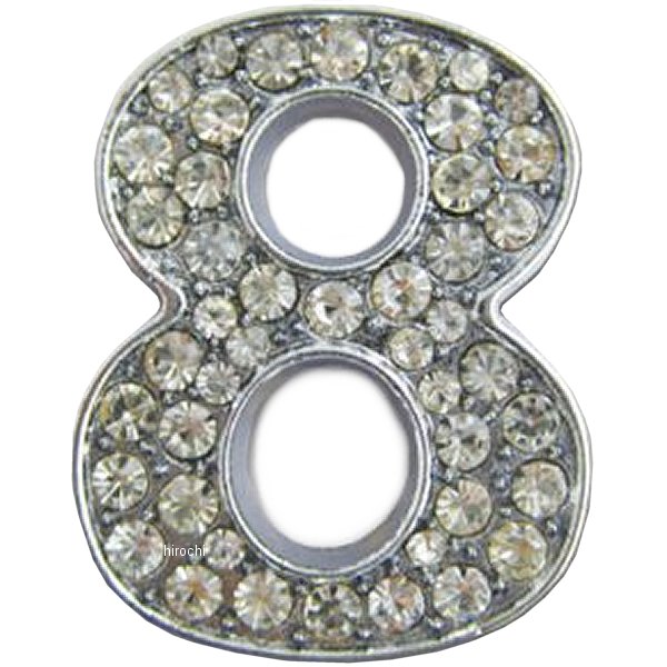 O98-2004-8 マッドマックス MAD MAX 立体クリスタルエンブレム 数字8