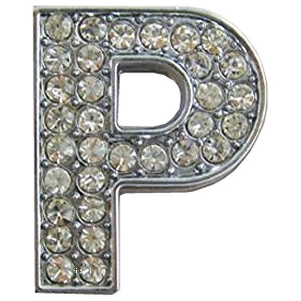 O98-2004-P マッドマックス MAD MAX 立体クリスタルエンブレム アルファベットP