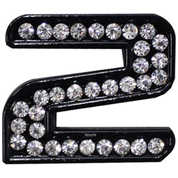 O98-2005-2 マッドマックス MAD MAX 立体クリスタルエンブレム 数字2 黒