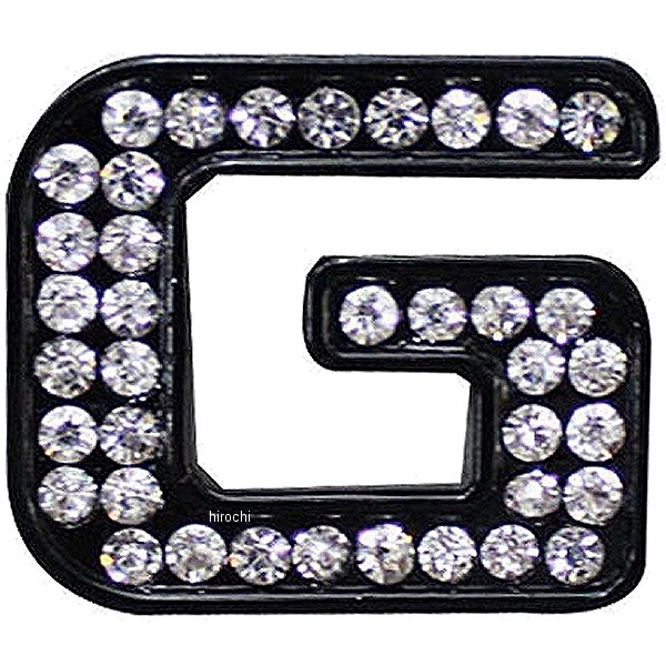 O98-2005-G マッドマックス MAD MAX 立体クリスタルエンブレム アルファベットG 黒