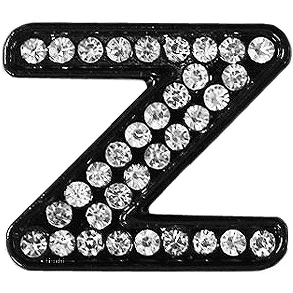 O98-2005-Z マッドマックス MAD MAX 立体クリスタルエンブレム アルファベットZ 黒