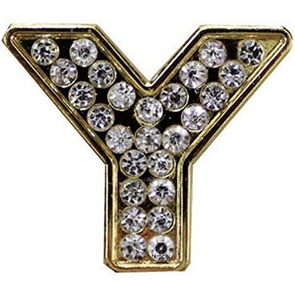 O98-2006-Y マッドマックス MAD MAX 立体クリスタルエンブレム アルファベットY ゴールド